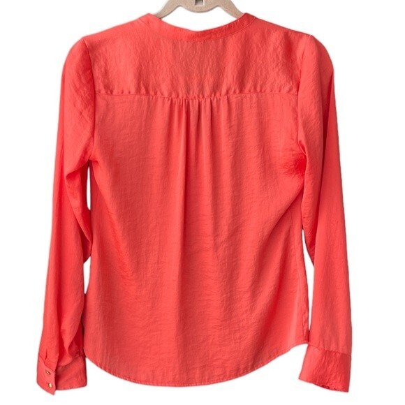 The Limited Long Sleeve Coral Pink Button Blouse Size XS - Picture 2 of 7